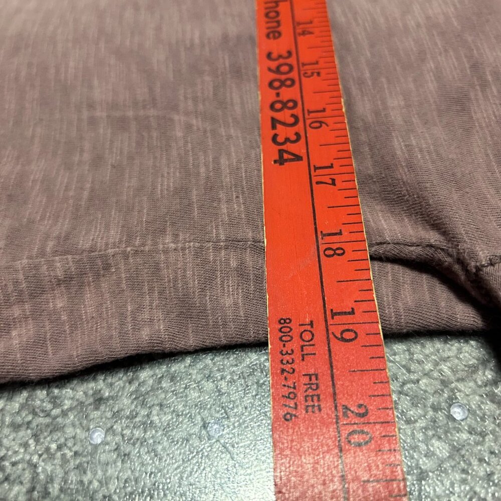 We the Free Cotton Long Sleeve Tee Purple Muave Relaxed - Picture 6 of 7